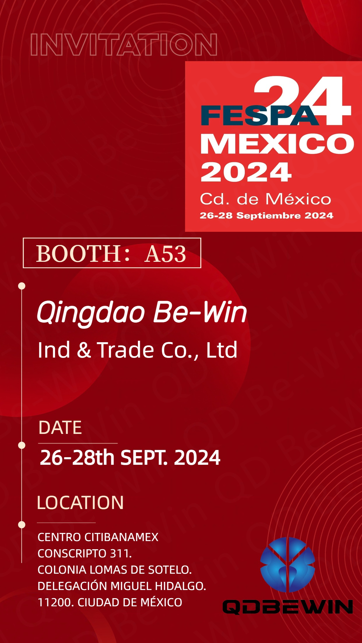 Qingdao Be-Win Ind & Trade Co., Ltd va prezenta foi acrilice, plăci de spumă PVC și panouri compozite de aluminiu la FESPA 2024 Mexic