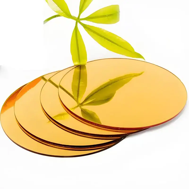 Foaie acrilică cu oglindă de aur